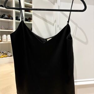 Women’s L’AGENCE black silk tank cami with adjustable straps size small